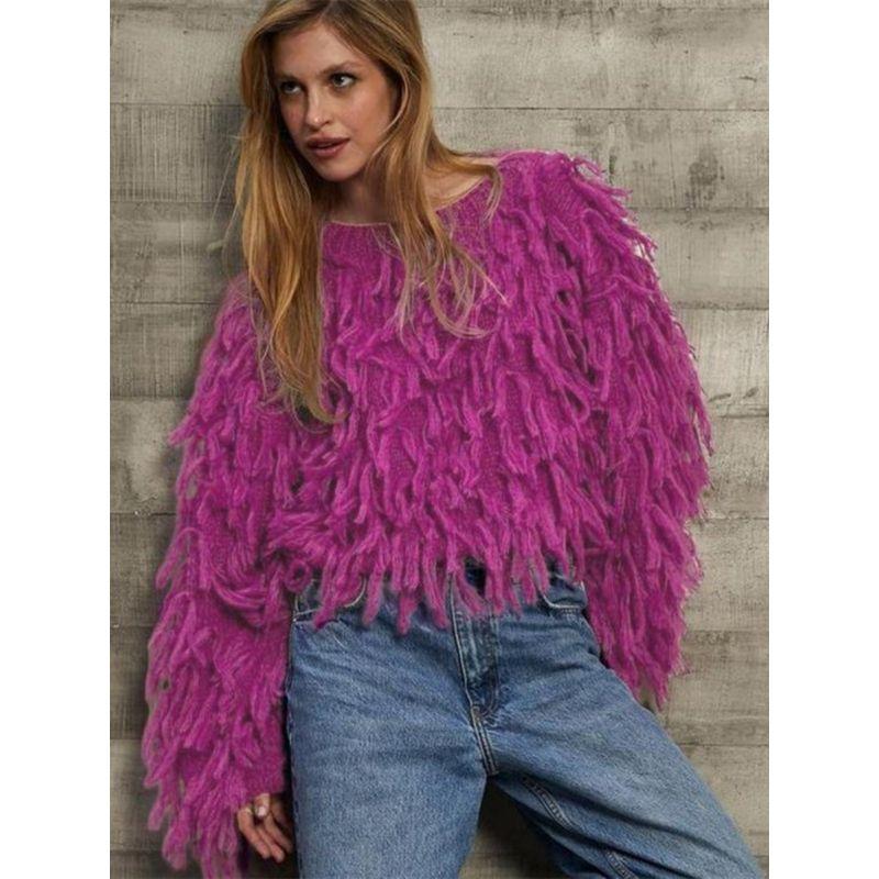 INS Fashion Fashion Casual Loose-Fitting Tassel Pullover