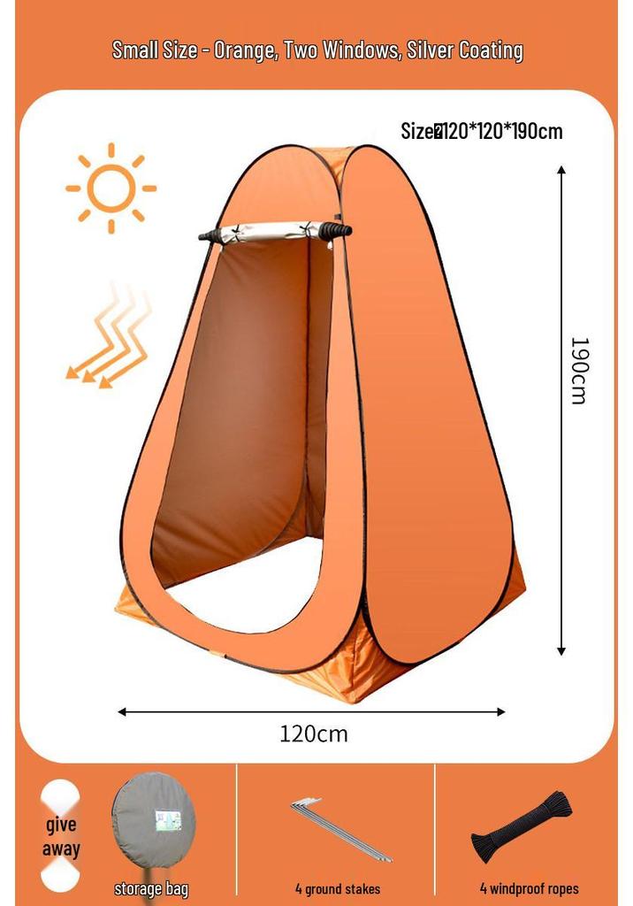 Portable Outdoor Shower & Changing Tent for Camping