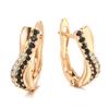 Fashionable Micro Inlaid Zircon Earrings With Versatile Buckles