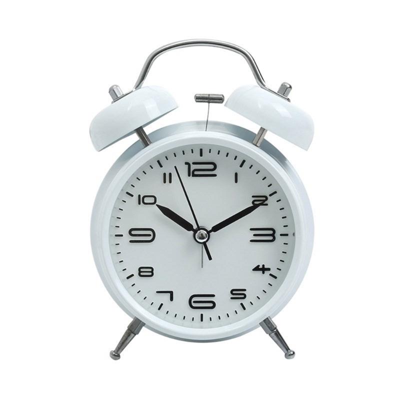 

Alarm Clock, Noiseless Clock with Light and Noiseless for Heavy Sleepers 4.6 Analogue Alarm Clock