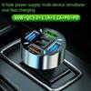 Dual USB Output 5 Ports Car Chargers Fast Charging Car Charger Adapter  Car Accessories