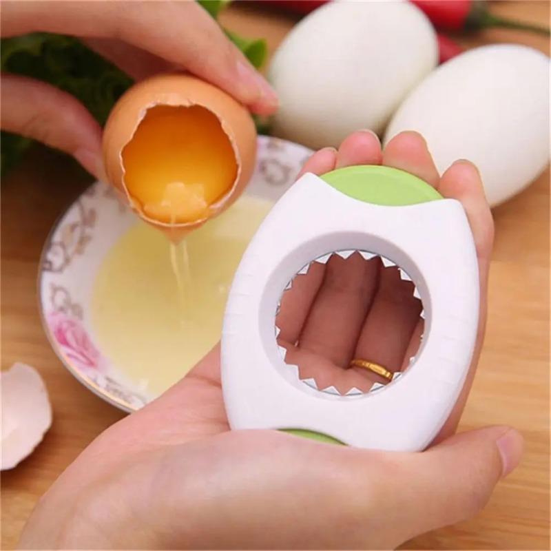 Kitchen Tools Cute Egg Opener Round PVC Cutter Egg Tool Boiled Egg Shell Topper Cutter