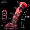 NNSX Vibrating Fantasy Penis Sleeve Huge Horse Dildo Sheath Adult Pleasure Sex Toys for Man Penis Extension Couple Cock Condom