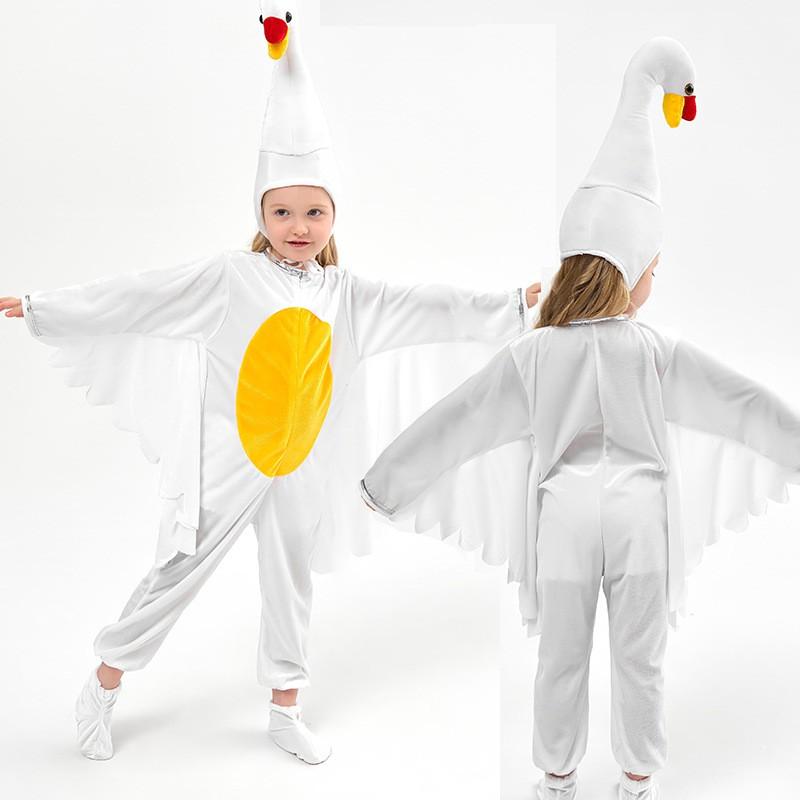 Pyjama Costume Animal Enfant Fête d'Halloween - Cygne Perroquet Koala Fourmi Mouton Lapin Tortue Ours Pyjama Une Pièce