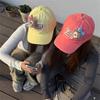 Cute bear plush cartoon sticker baseball cap female spring summer versatile face cap male couple