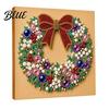 Handmade Faux Pearl Craft Kits Christmas Art Kit DIY Santa Tree Painting Creative Home Decorations 3D Holiday Wall Decor Kit for Adults Gift
