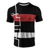 Summer Men's 3D Printed Crew Neck T-Shirt Fashion Versatile Breathable Trend Casual