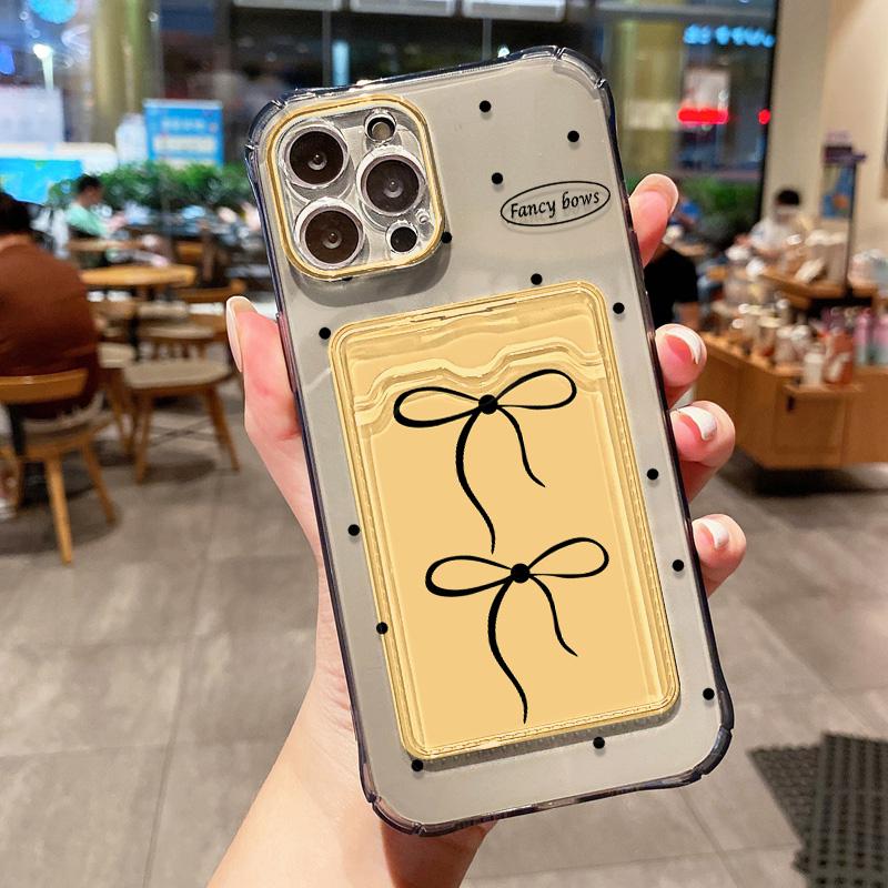 Karten-Handyhülle für iPhone 17 16 15 Pro Max 17 16 15 Pro für Samsung S25 S24 S23 S22 Ultra S21 S20 FE A05s A25 A35 A55 für Xiaomi Redmi Note 12 Hülle