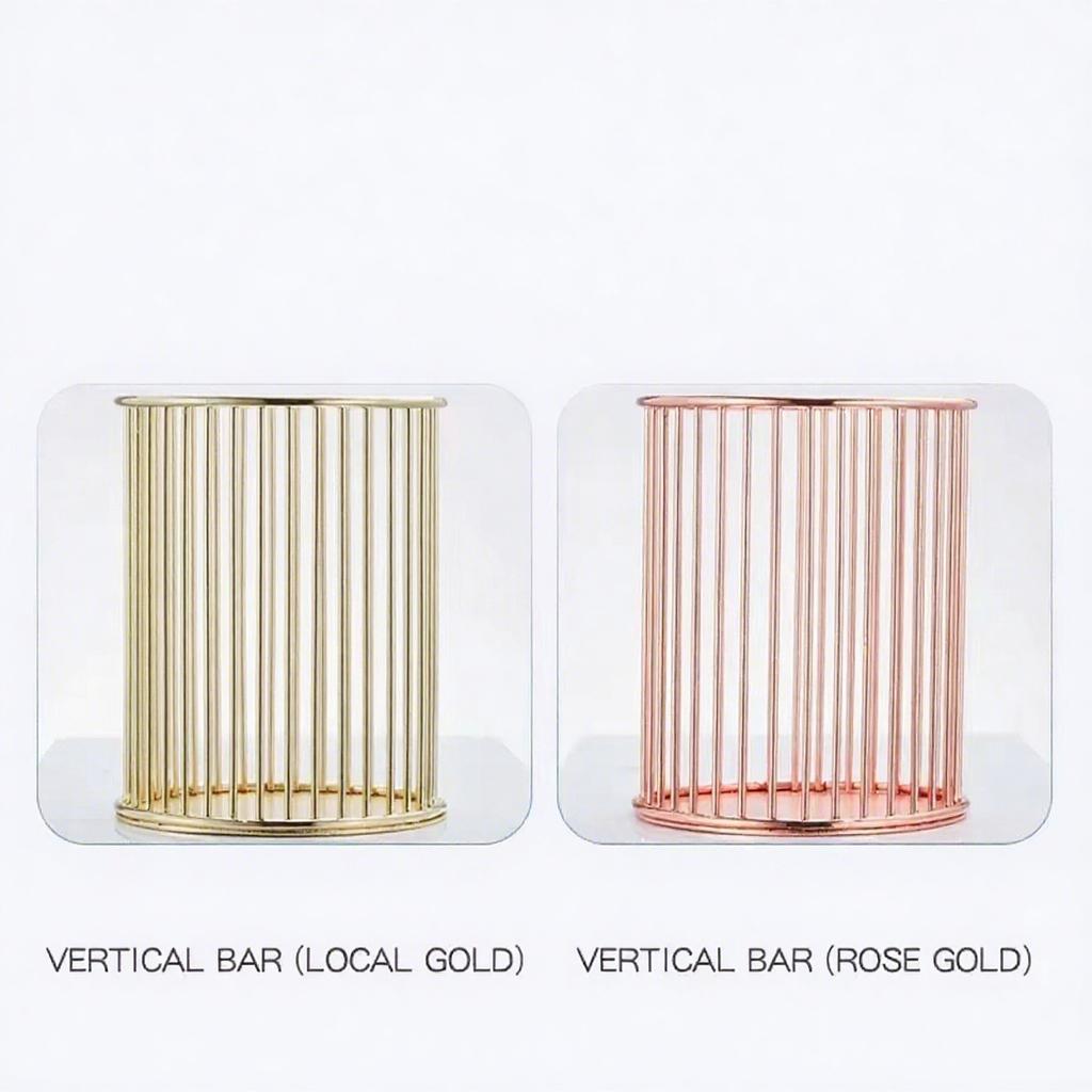 Metal high-end desktop storage pen holder, student office desk storage pen holder