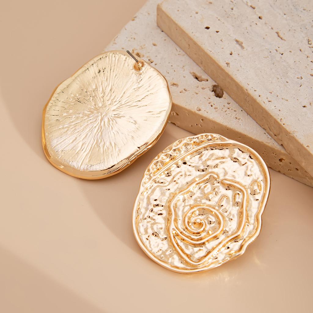 Ingemark 5 Styles Retro Unique Irregular Piercing Stud Earrings Women Fashion Elegant Alloy Earrings Daily Jewelry Accessories