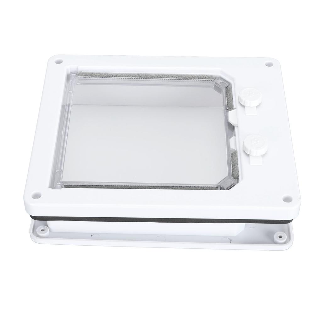 Haustiertür Doppel-Drehschalter Leicht zu reinigen Starke Konstruktion Langlebiger Gebrauch Katzenhunde Klappentür L 23,6 X 27cm