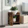 Plant Stand Smoked Oak 30 x 30 x 40 cm Wood Based Material