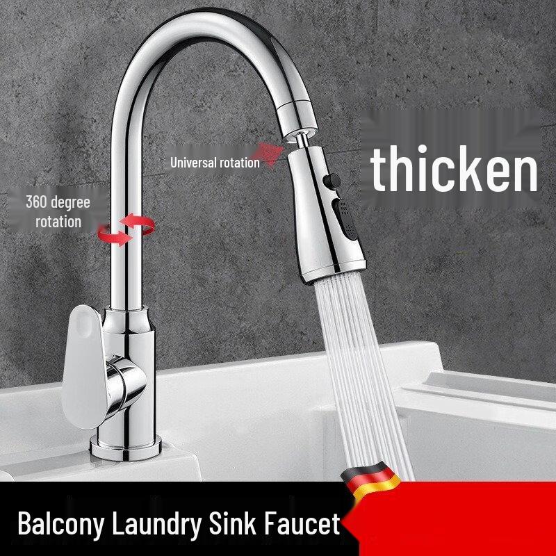 Anti-Splash Pull-Out Kitchen Faucet