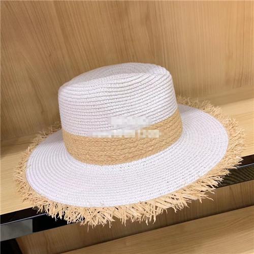 202509-pei27404  INS CHIC Summer Color Patchwork   Lady Fedoras Cap Men Women Leisure Holiday Beach Jazz Hat