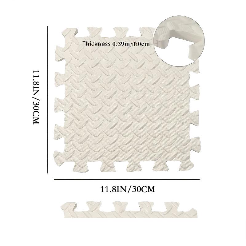 10Pcs Foam Puzzle Floor Play Mat Rug EVA Foam Interlocking Tiles For Gym Foam Puzzle Floor Mat Foam Floor Playroom 30*30*1CM