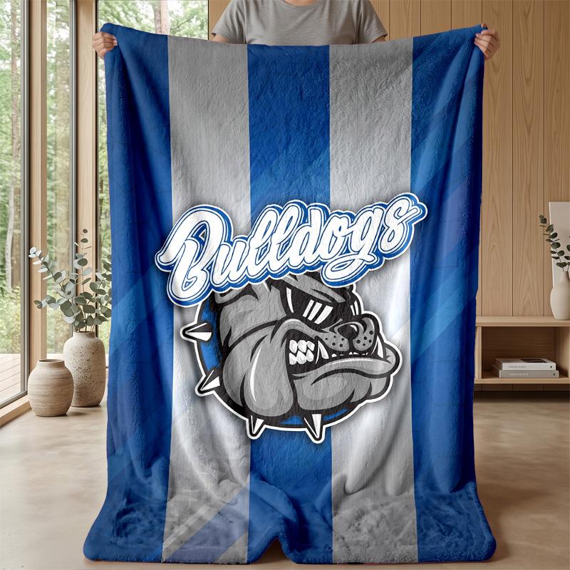 Coperta in Pile Flanella Canterbury-Bankstown Bulldogs Coperta Calda e Accogliente per Divano Letto Viaggio Uso in Tutte le Stagioni