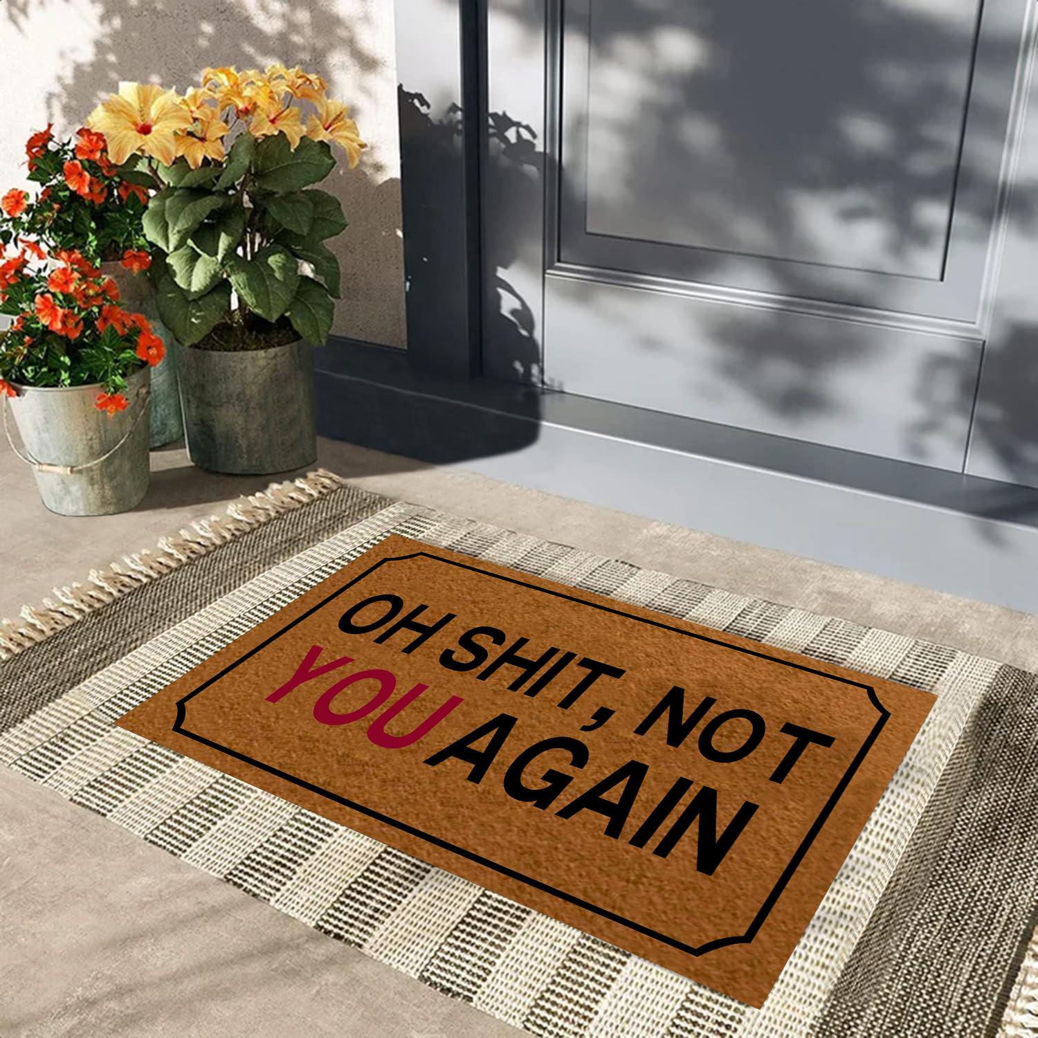 Oh Shit Niet Jij Weer Deurmat Rubber Badkamer Keukenmat Tuin Garage Deur Vloermat Antislip Tapijt Entree Kleed 24x16 Inch