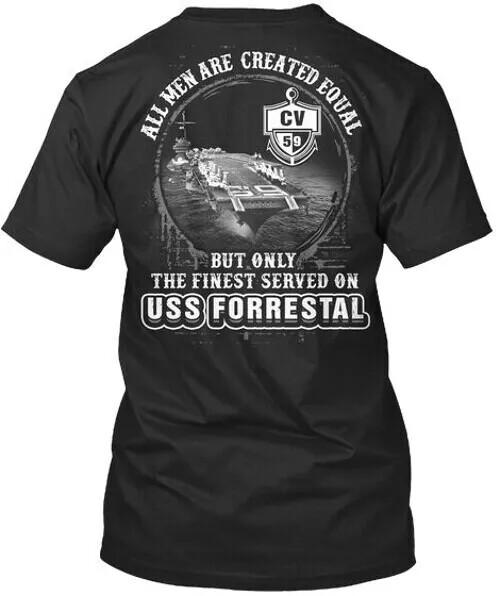 Uss Forrestal Cv-59 All Men Are Cv 59 T-Shirt Made in the USA Size S to 5XL.webp Unisex T-Shirt XXXXL