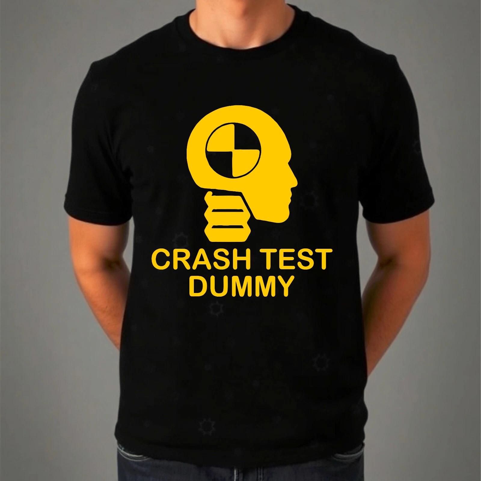 

Crash Test Dummy T-Shirt Funny Sarcastic Dummy Man Crash Novelty Design Joke Top M