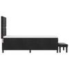 Box Spring Bed with Headboard Black 200 X 80 Cm Velvet