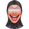 Missing Teeth Pattern Old Man Balaclava Face Mask 3D Face Printed Ski Mask Hood  For Men Woman