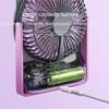 Summer Dormitory Office Desktop Fan Ultra-Thin Digital Display Strong Wind Portable Silent Card Style Small Fan