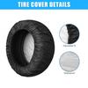Universal Spare Tire Cover Fit Wheel Diameter 14 Inch for Trailer RV Truck