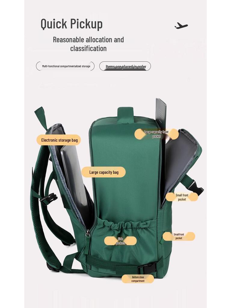 Women's Multi-Functional Large Capacity Backpack for Travel & Business - Double Shoulder Bag for Laptop & Students