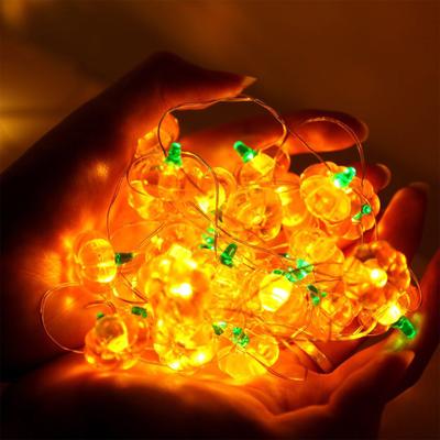 Dynia Horror Gałki Oczne LED Lampki Sznurkowe Przenośne USB 20 40 LED Dekoracja na Imprezę Halloweenową do Domu Bar Dekoracja Atmosfery