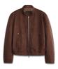 Doffjason Pull-Up Suede Button Harrington Jacket Mocha