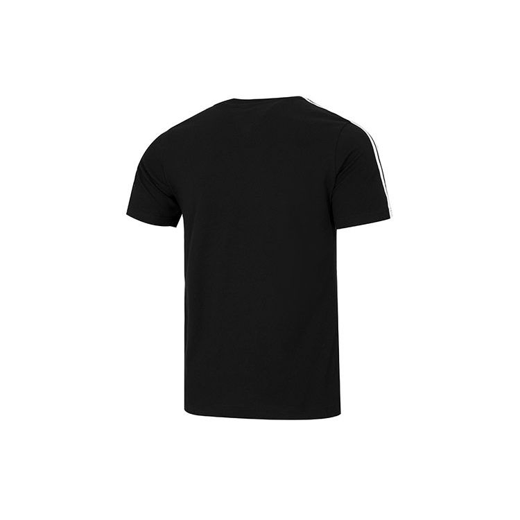 Adidas Originals Trefoil Logo Print Slim Fit Short Sleeve Tee Men Tops Black HF4906