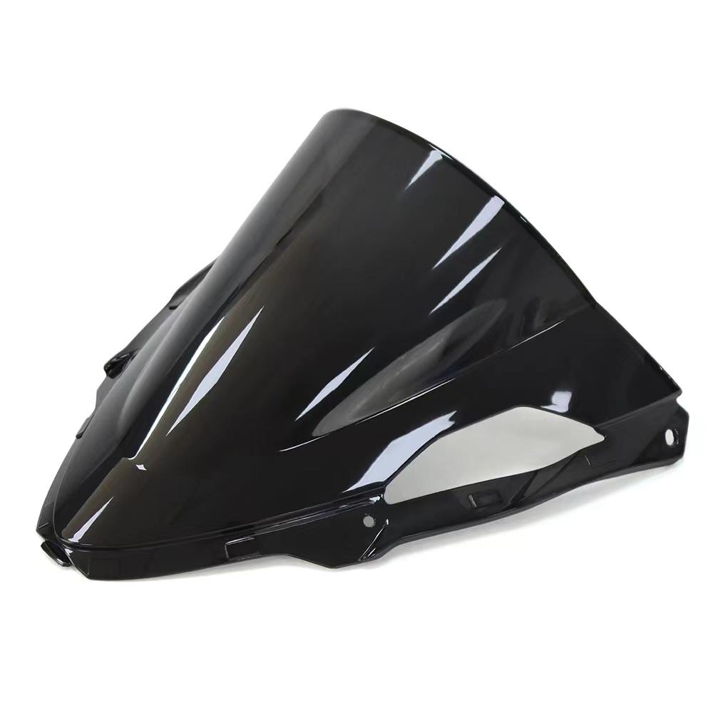 Motorcycle ZX6R Windshield For Kawasaki Ninja ZX 6R 636 ZX-6R 2024 Double Bubble Wind Windscreen Wind Deflectors Gray