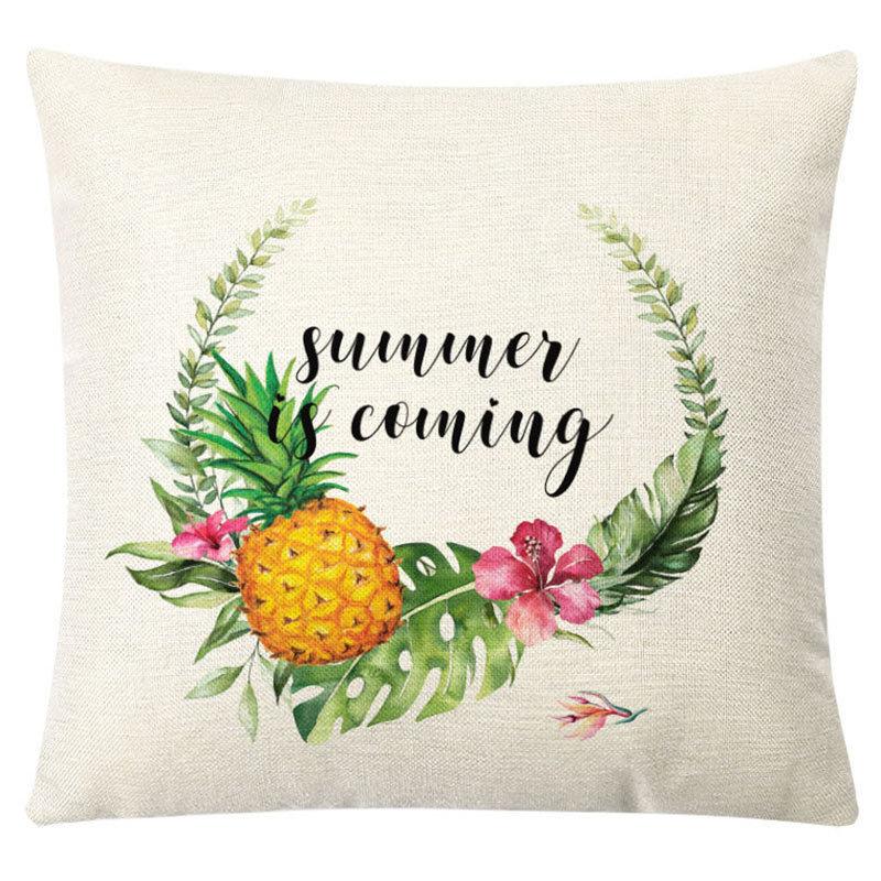 Pillow Farm Sunflower Pillow Cover Happy Summer Thanksgiving Car Waist Support Cushion Home Pillow Cover