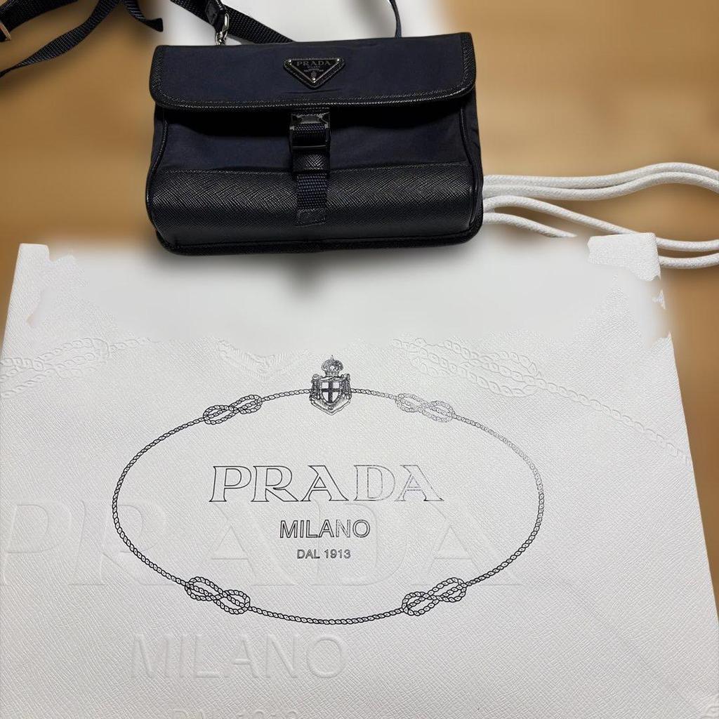 Used PRADA Saffiano Shoulder Bag Smartphone Case