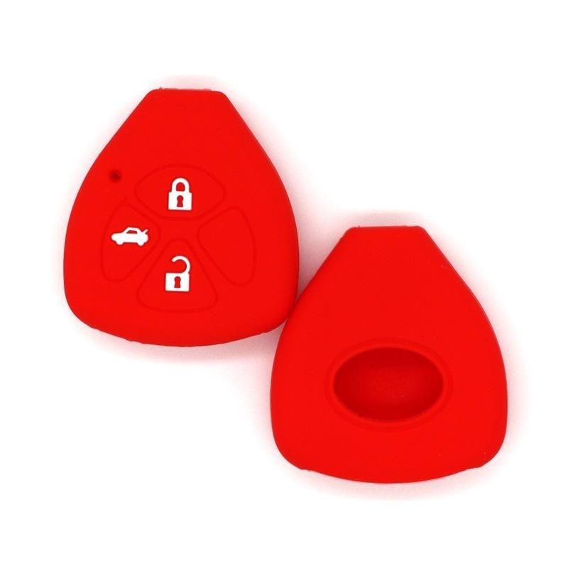 

Suitable for Toyota straight 3-key trunk mechanical insertion key protection bag cover software anti-dirty красный