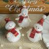 Cute Christmas Plush Snowman Pendant Xmas Ornament Christmas Tree Pendant  New Year