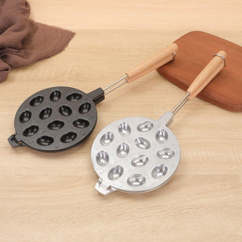 Long Handle Walnut Cookie Mold Double-Sided Mini Muffins Baking Mold Egg Tart Mold  Home Bakery
