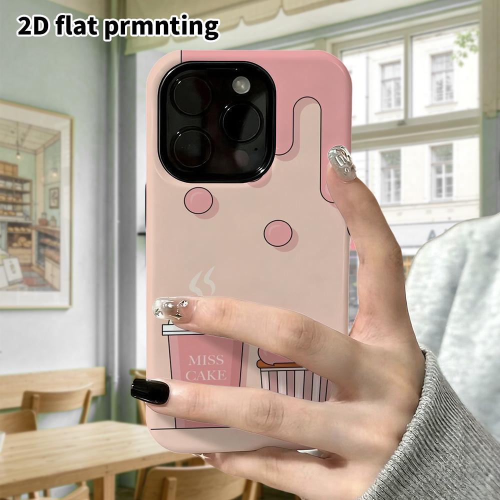 Phone Case: 2D Flat Samsung Galaxy A34 A35 M05 M06 S20 S22 S21 FE Plus 5G Protective Case, Cake, Coffee, Desserts, Perfect Christmas and Halloween Hol