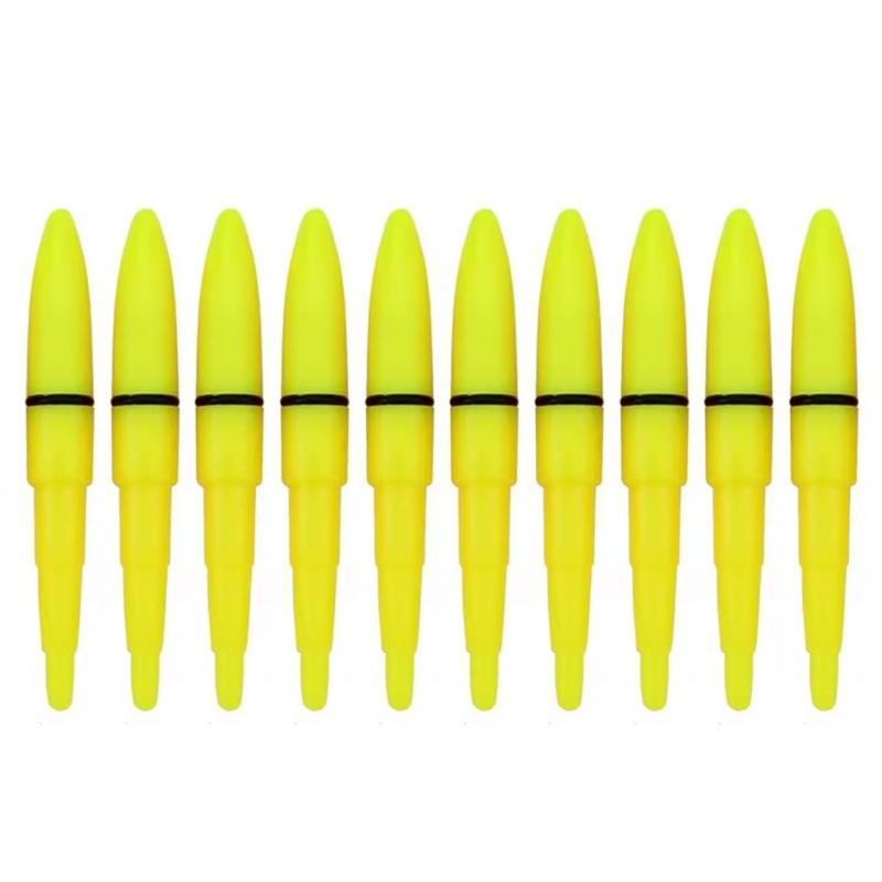 10Pcs Outdoor Fishing Rod Tip Glow Stick Plugs-in Night Fishing Led Glow Stick Luminously Stick Night Fishing Tool