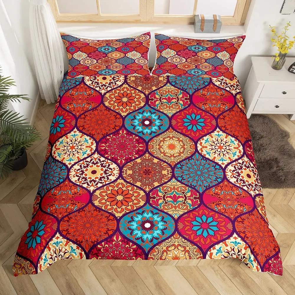 

Comforter Floral Printed For Girls Women Comforter Bohemian Chic Flower Branch Polyester King Queen Size Comforter (quilt)-EU Single(135*200cm)3pcs