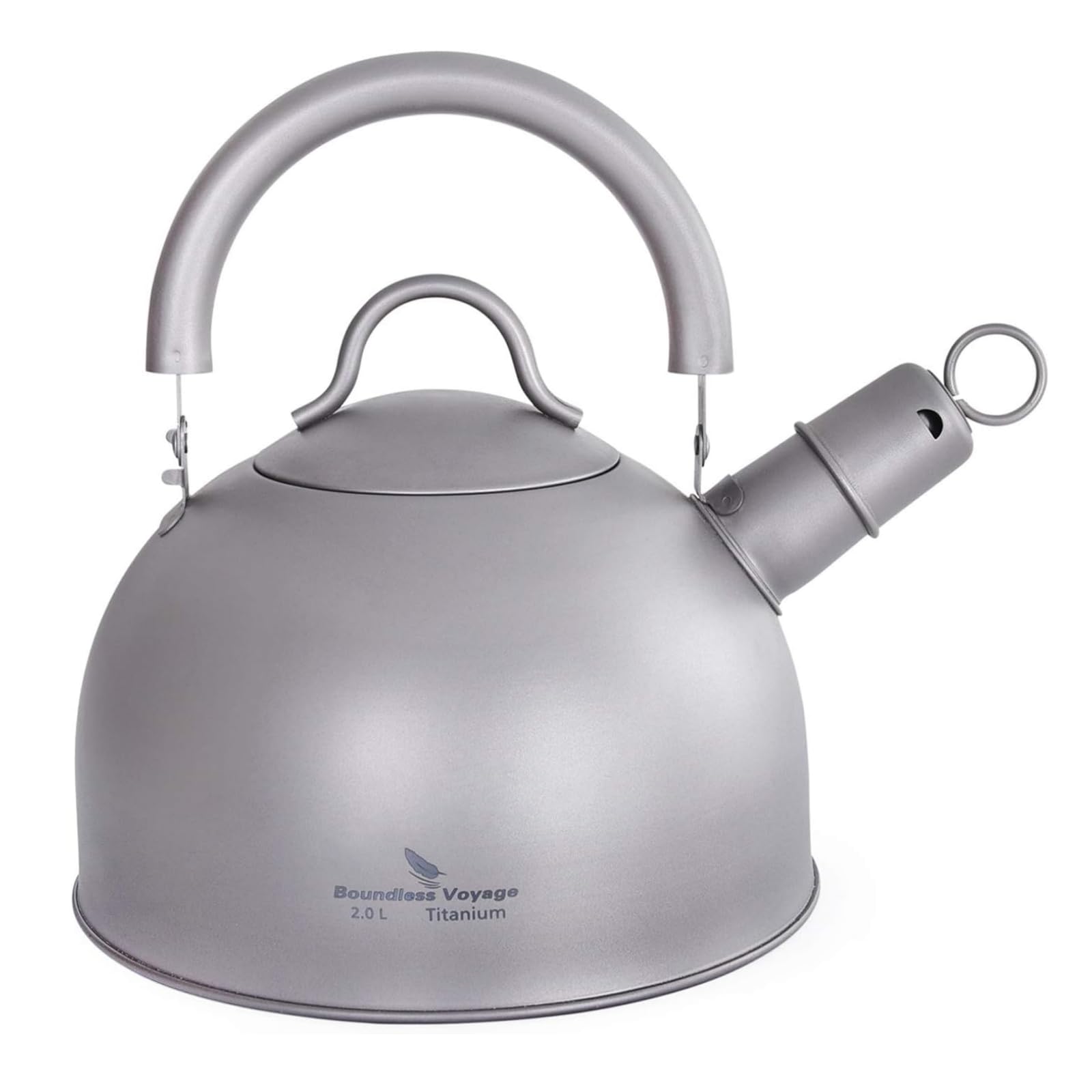 

Boundless Voyage Titanium Whistling for Outdoor Camping and Suitable for Direct Large Made of Pure Kettle, Type, 2.0L, BBQ, Flame, Capacity, Titanium,