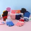 Warm Kids Winter Gloves Windproof Full Finger Children Mittens Soft Elastic Baby Gloves for 6-14 Years Old Baby Boys Girls