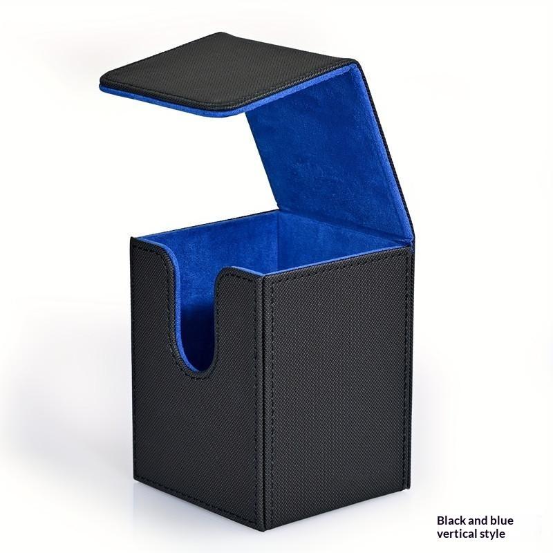 Card Deck Box Pu Leather Trading Card Case Magnetic Storage Holder Fits 100+ Sleeved Cards For Tcg Ccg Game Cards Organizer
