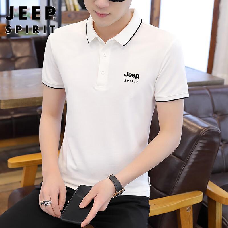 JEEP SPIRIT Men's Ice Silk Polo T-Shirt