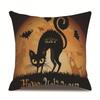 Halloween Linen Pillow Cover Printed Pillow Supply Cushion Cover