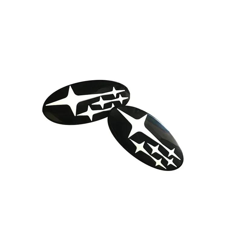 2Pcs Acrylic Car Styling Front Hood Rear Trunk Logo Emblem Badge Sticker for Subaru Forester 2017 2018 2021 2025 Accessories ndj6