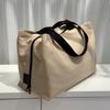 Large Capacity Oxford Cloth Tote Bag Women Lightweight Travel Handbag Casual Shoulder With Zip