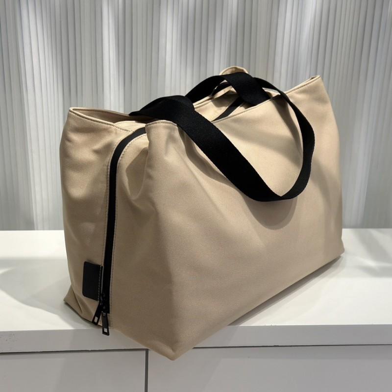 Large Capacity Oxford Cloth Tote Bag Women Lightweight Travel Handbag Casual Shoulder With Zip