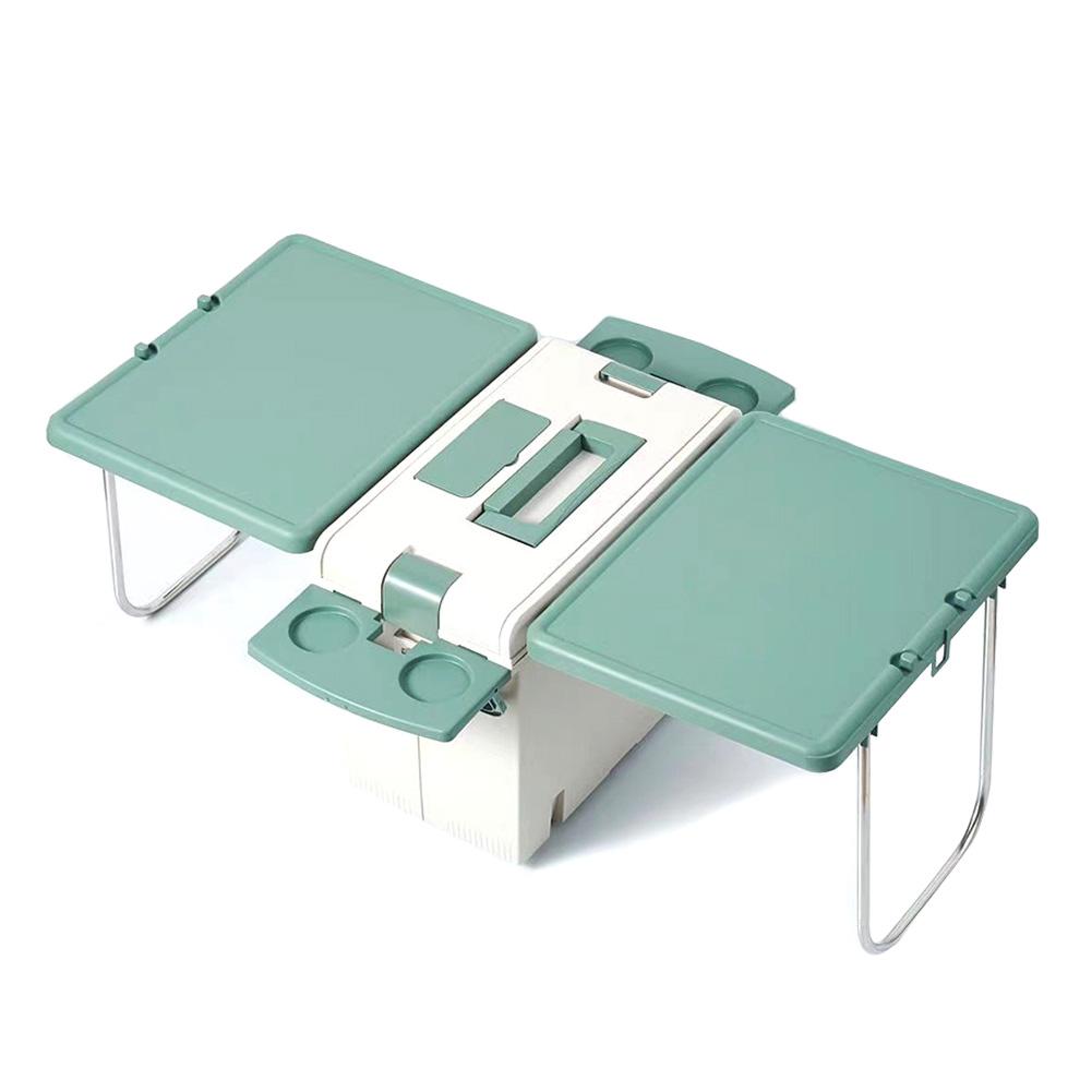 

Multifunctional Camping Folding Table Camping Storage Box Folding Camping Table Trunk Organizer Camping Box for Outdoor Picnic зелёный