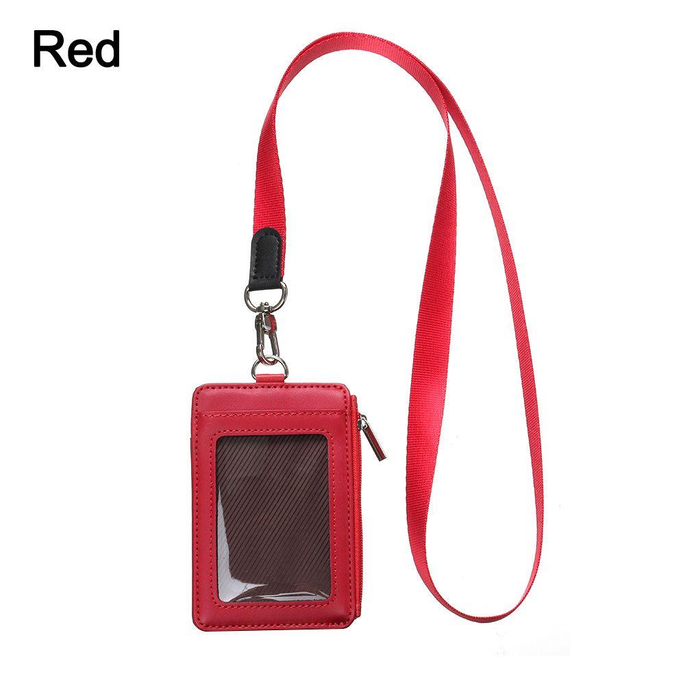 New Portable Zipper Bag Card Case Card Badge Holder Coin Purse Card Bag